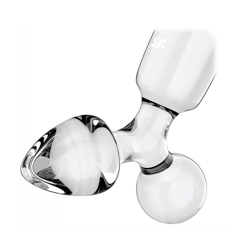 Dildo en verre Satisfyer Triple Crystal 1