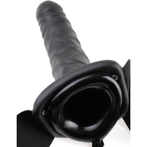 Godemichet creux vibrant noir 8" - Pipedream