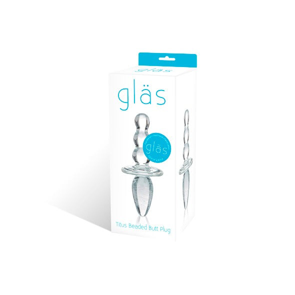 Plug anal en verre - Titus Beaded
