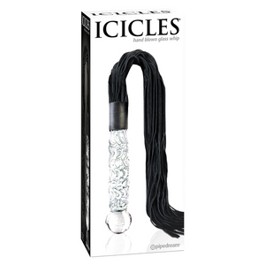 Martinet BDSM avec Dildo en verre - Icicles 38