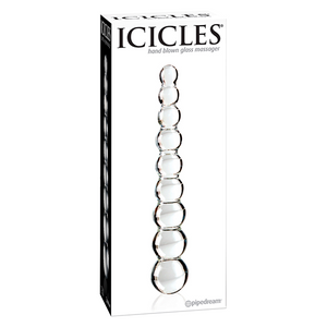 Chapelet anal en verre ICICLES N°2