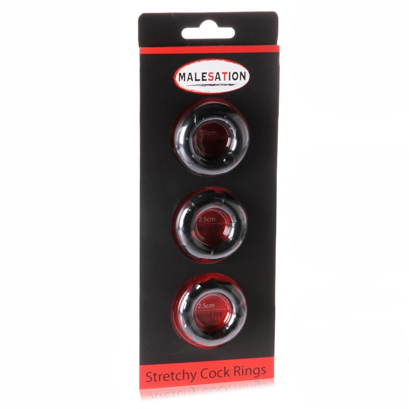 Cockring Set extensible 3pces - Malesation