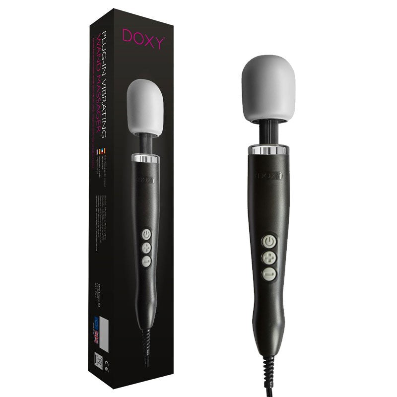 Vibromasseur baguette ultra puissant Noir – Doxy Wand Massager