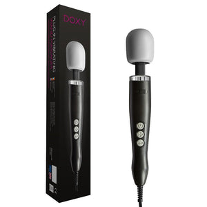 Vibromasseur baguette ultra puissant Noir – Doxy Wand Massager