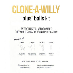 Clone A Willy - Kit moulage pénis et testicules