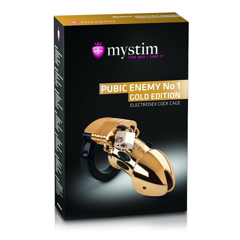 Cage de chasteté Public Enemy No 1 Gold - Mystim
