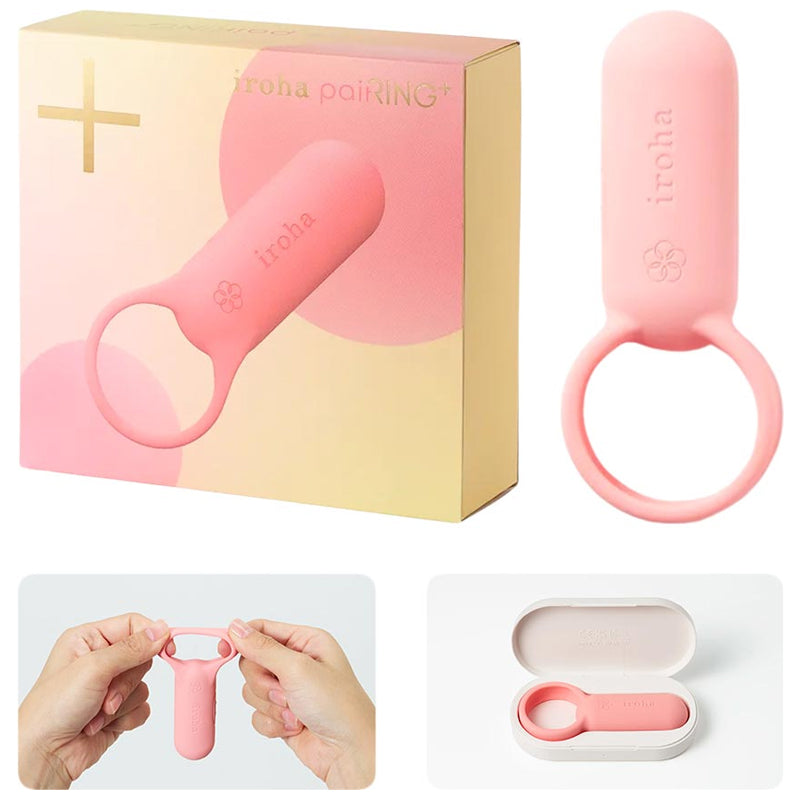 Anneau vibrant Tenga Iroha Pairing+ Rose corail