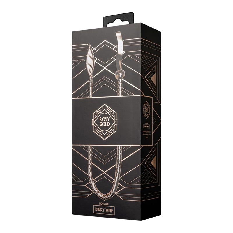 Fouet BDSM Rosy Gold - Rose Gold 90 cm