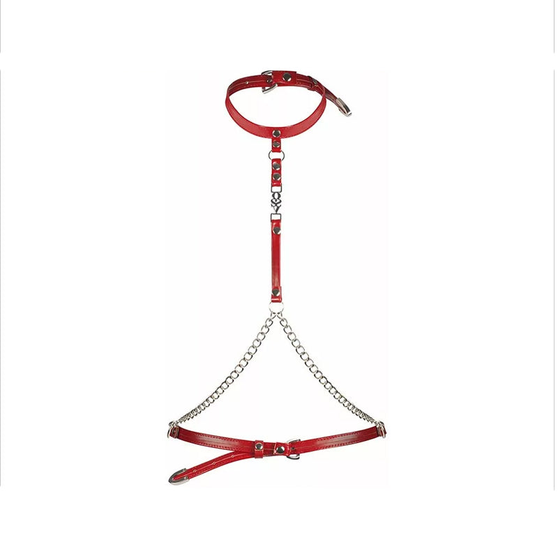 Harness pettorale Inferro bordeaux - Obsessive Premium