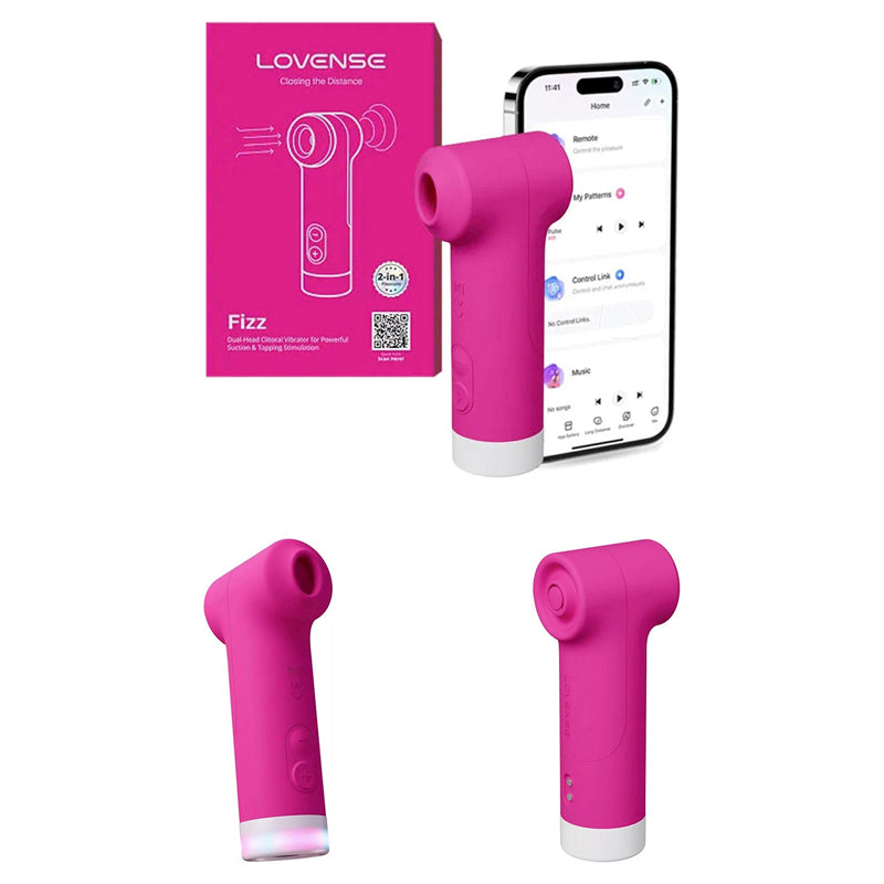 Lovense Fizz - Stimulateur clitoridien connecté rose