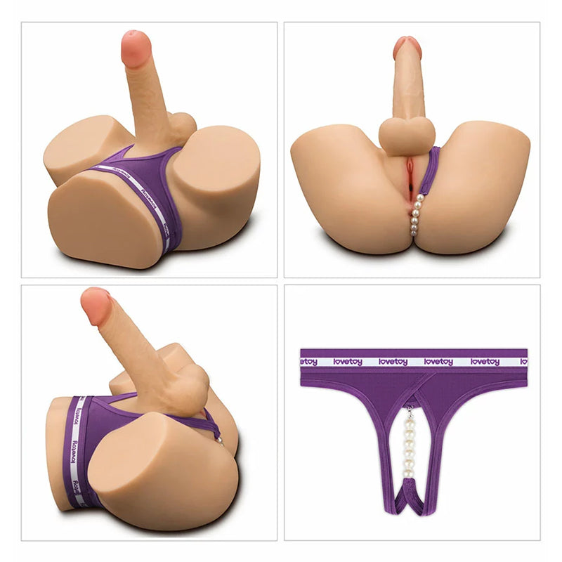 Masturbateur Réaliste LoveToy avec Dildo Flexible