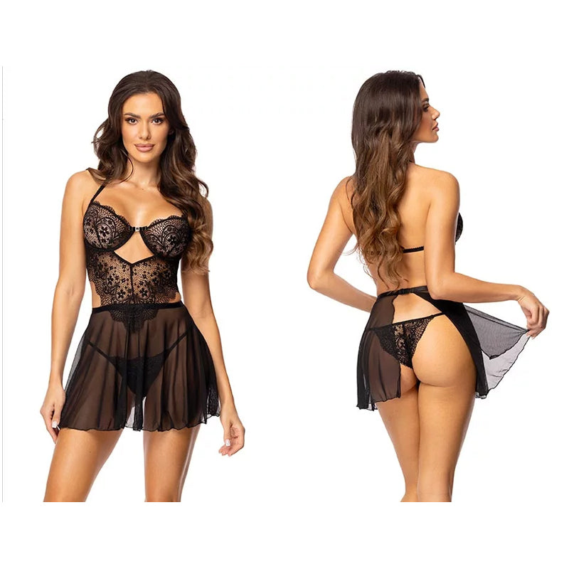Nuisette Dark Mirage et String - Beauty Night