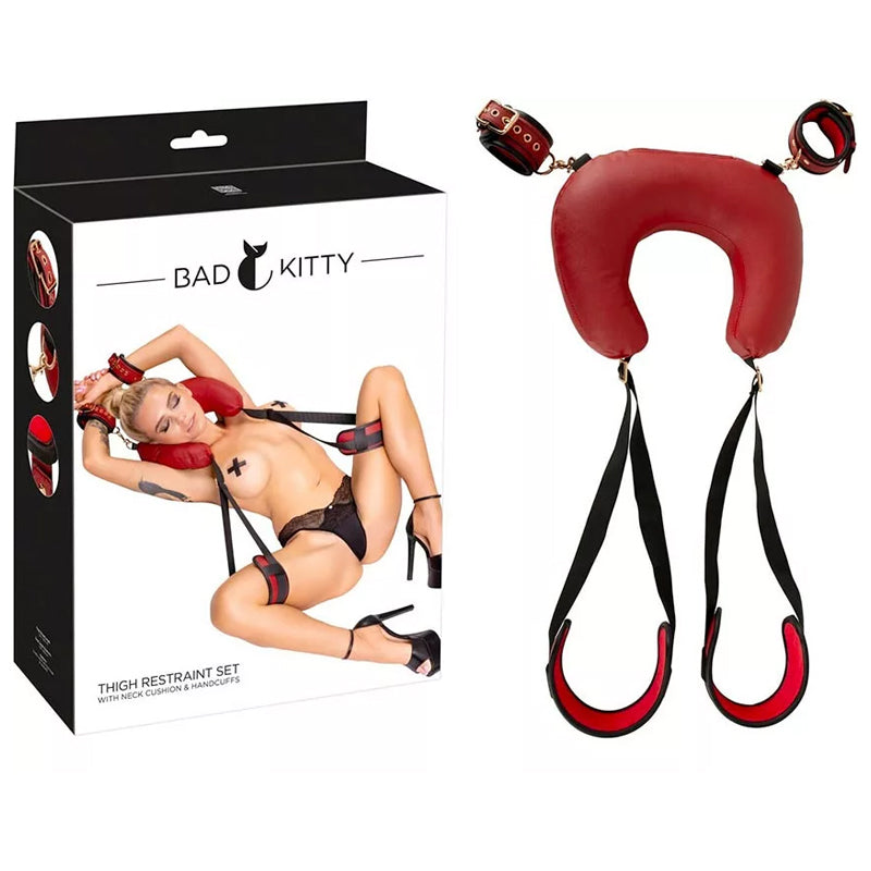 Set costrizione collo & cosce Bad Kitty Rosso/Nero