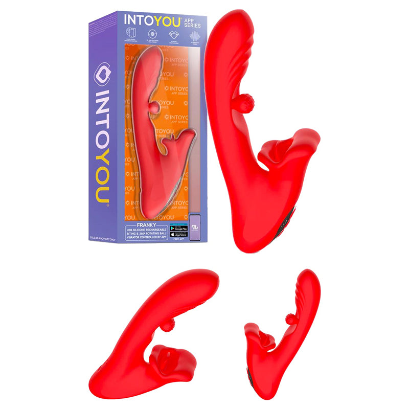 Franky Into You Vibrator – Rotierende Kugel & Zunge