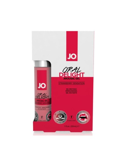 Intimate Gel for Oral Sex Delight Strawberry Sensation - System JO Intimate Gel for Oral Sex Delight Strawberry Sensation - System JO