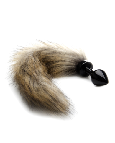 Mini Plug anal Fox Tail - Noir