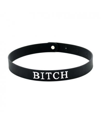 Silikon BDSM Halsband - BITCH