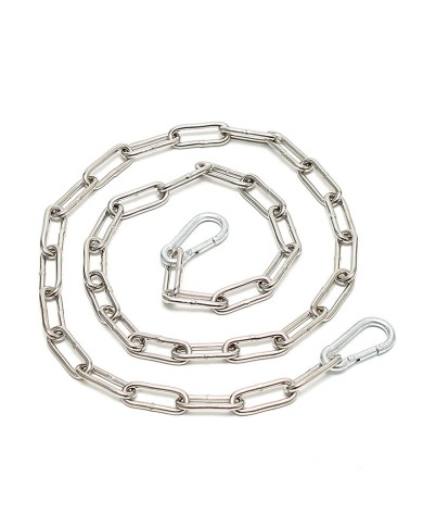 Welded Chain with 2 carabine hooks (1 m.) Welded Chain with 2 carabine hooks (1 m.)