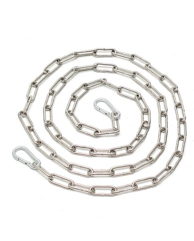 Chain (2 m.) - Welded  with 2 carabine hooks  Chain (2 m.) - Welded  with 2 carabine hooks
