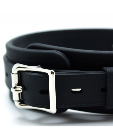 Collier BDSM en silicone et laisse en métal - Rimba Collier BDSM en silicone et laisse en métal - Rimba