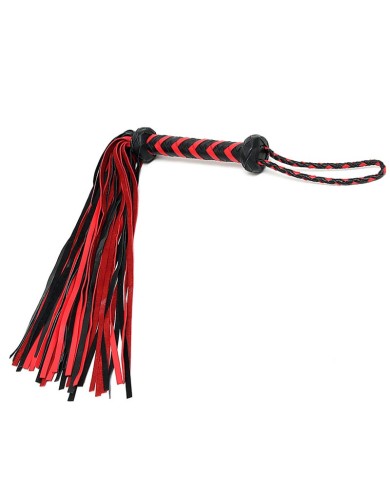 BDSM Braided Flogger Red/Black - Rimba