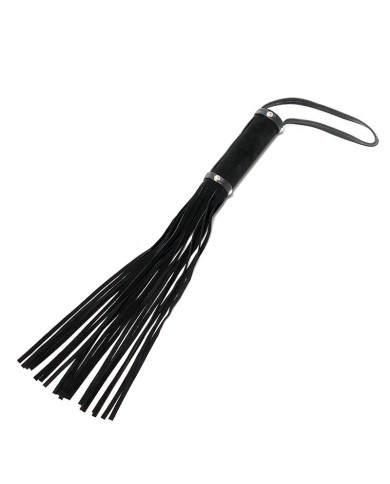 BDSM Peitsche aus spalt velours Schwarz - Rimba BDSM Peitsche aus spalt velours Schwarz - Rimba