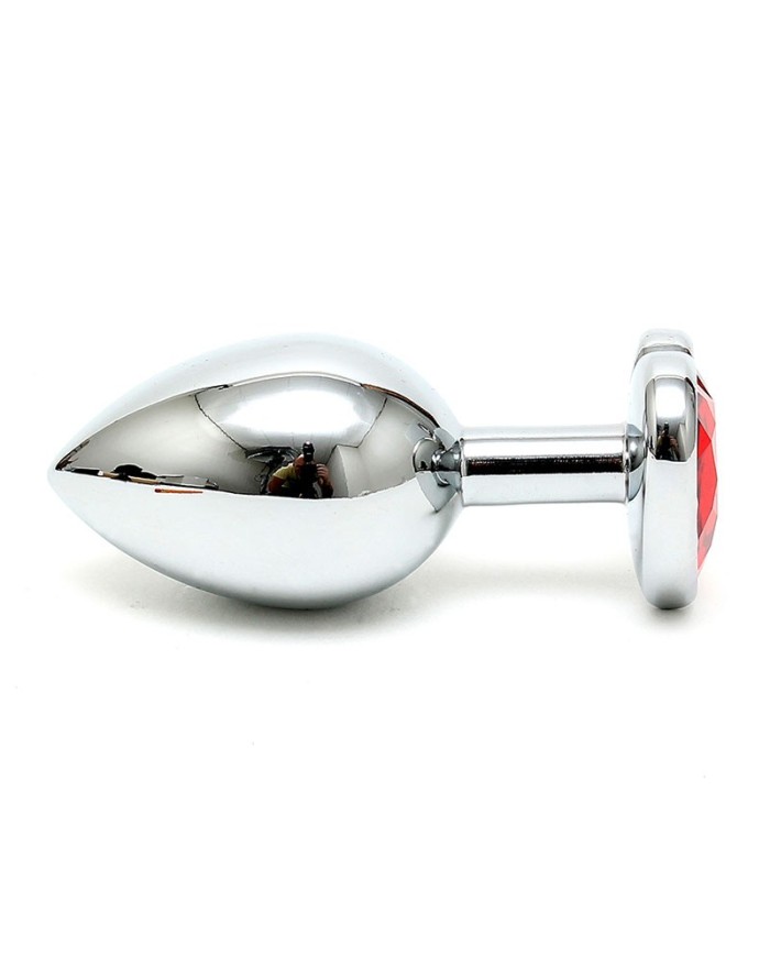 Plug Anal Acier Cristal Cur Rouge - Rimba Plug Anal Acier Cristal Cur Rouge - Rimba