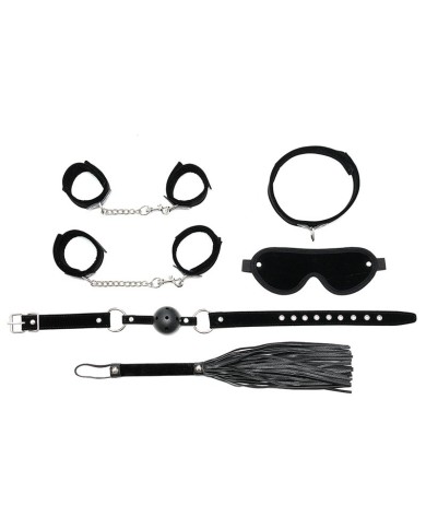 BDSM Anfänger Kit Schwarz (6-teiliges Set) - Rimba