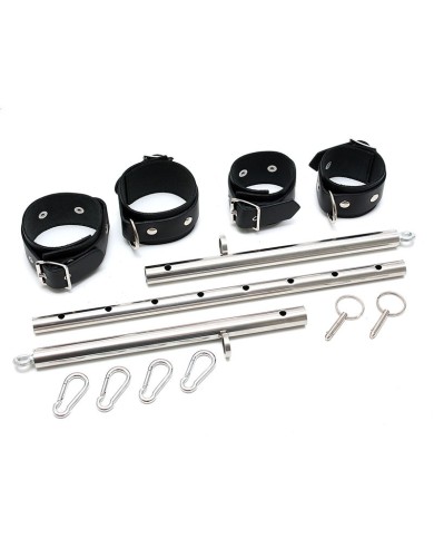 Adjustable spreader bar with 4 handcuffs - Rimba