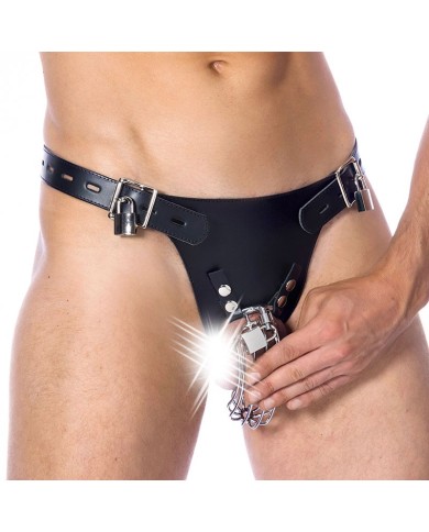 Ceinture de Chasteté pour homme avec cage à pénis - Rimba