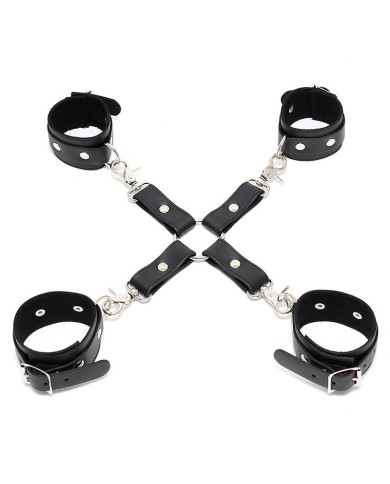 Leder BDSM Fesselkit Hogtie - Rimba