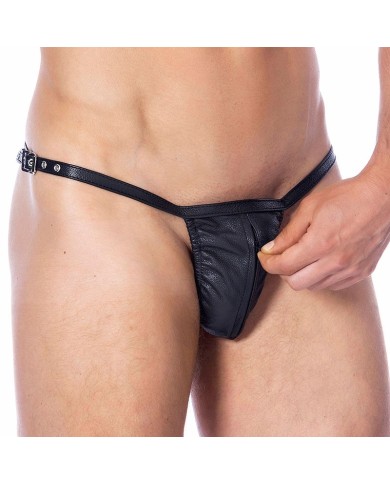 String pour homme en Cuir avec Zip (réglable) - Rimba
