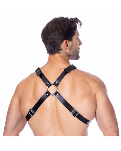 BDSM Leather harness with rivets (Man) – Rimba BDSM Leather harness with rivets (Man) – Rimba