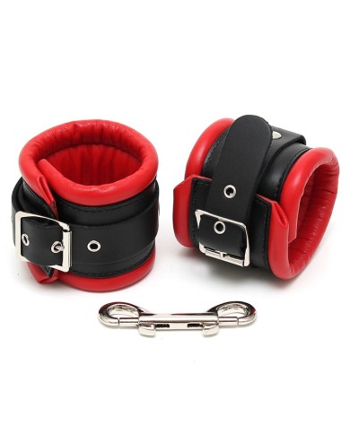 Manette in pelle imbottita rosso - Rimba Manette in pelle imbottita rosso - Rimba