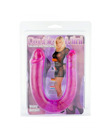 Mini Doppeldildo - Jelly Veined Double Dong