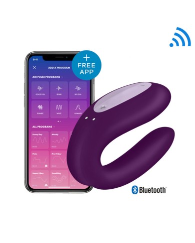 Vibromasseur pour couple Double Joy (violet) – Satisfyer