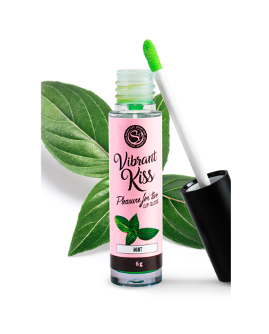 Oral Pleasure Gloss Vibrant Kiss (Mint) - Secret Play