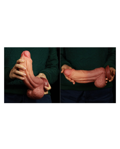 Dildo réaliste XXL double densité (24.5 cm) - LoveToy Nature Cock Dildo réaliste XXL double densité (24.5 cm) - LoveToy Nature Cock