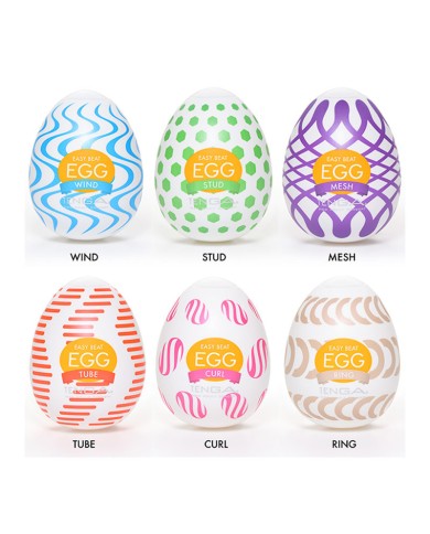 Egg Tenga assortiment (pack of 6). 