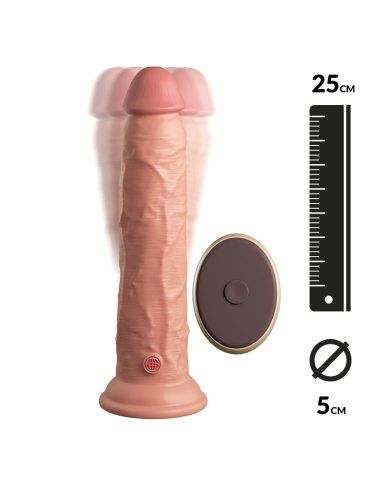 Realistic Vibrators - King Cock Elite Dual Density 9" (Flesh)