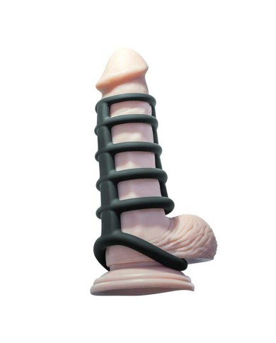 Multi Anello fallico di silicone - Malesation Cage Ring