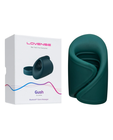 Glans massager and connected masturbator - Lovense Gush