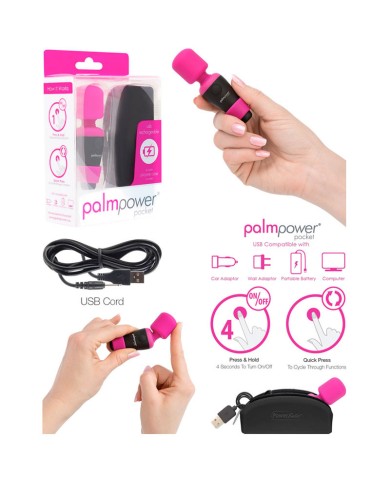 Wiederaufladbarer Vibrator - Mini Palm Power Pocket