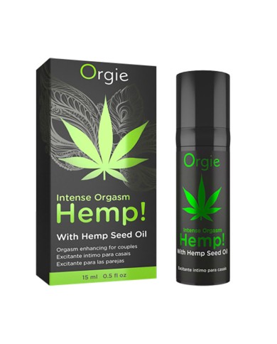 Orgie Intense Orgasm Hemp 15ml - Gel orgasmique pour couples Orgie Intense Orgasm Hemp 15ml - Gel orgasmique pour couples