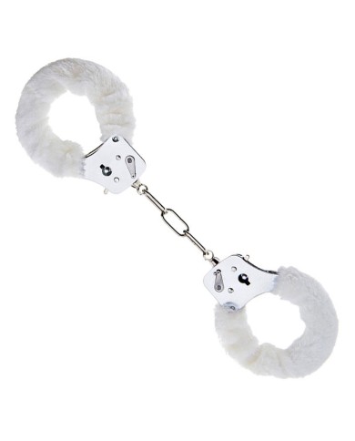 White Beginner's Furry Cuffs - Pipedream