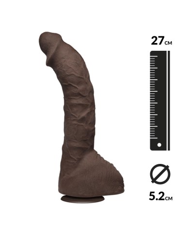 Realistic XXL Dildo Prince Yahshua XXL 27cm (Braun) - Doc Johnson