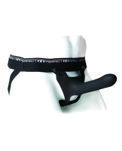 Cintura con dildo PerfectFit Zoro (16.5 cm) - Nero