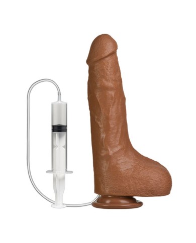 Bust It Strap-On-Me (mit Spritzfunktion) 15cm (Braun) - Doc Johnson