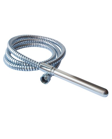 Doccia anale Aquastick con tubo flessibile (silver) - Joydivision Doccia anale Aquastick con tubo flessibile (silver) - Joydivision