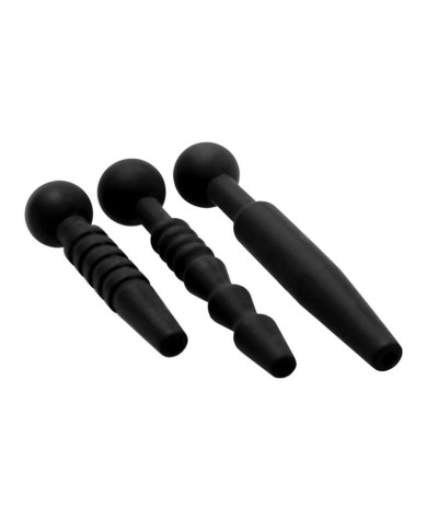 Dark Rods Silikon-Urethralsonde 3er-Set - Master Series